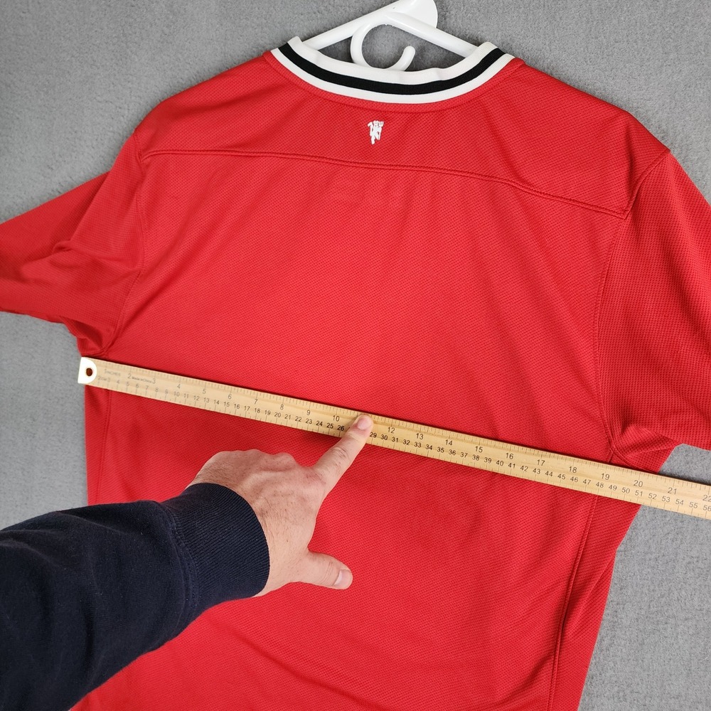 Nike‎ Manchester United Jersey Aon Sponsor Polyester Red Men Large L - Picture 9 of 14